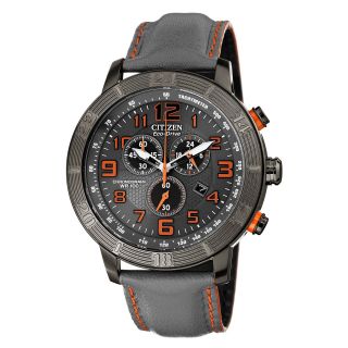 Drive from Citizen Eco Drive Mens Gunmetal & Orange Watch AT2227 08H
