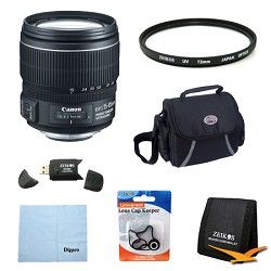 Canon EF S 15 85mm f/3.5 5.6 IS USM Standard Zoom Lens Exclusive Pro Kit