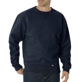 Dickies Heavyweight Fleece Crewneck Sweatshirt Big and Tall, Dark Navy, Mens