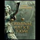 Criminal Justice Today (Custom Package)