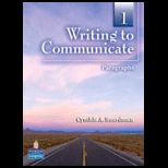 Writing to Communicate 1  Paragraphs