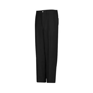 Chef Designs Button Front Chef Pants Big and Tall, Black, Mens