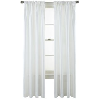 Studio Finley Rod Pocket/Back Tab Curtain Panel, White