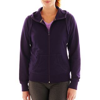 Xersion Basic Hoodie   Talls, Purple, Womens