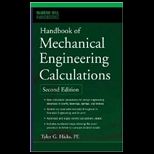 Handbook of Mechanical Engineering Calculation
