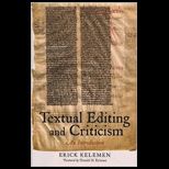 Textual Editing and Criticism An Introduction