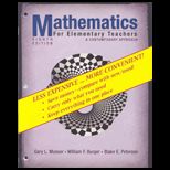 Mathematics for Elementary Teachers   With Binder