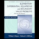 Elementary Differential Equations and Boundary Value Problems  Stud. S. M.