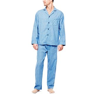 Hanes Pajama Set, Blue, Mens