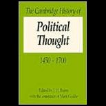 Cambridge History of Political Thought 1450 1700