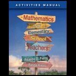Mathematics for Elementary School Teachers Activities Manual