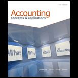 Accounting  Concepts and Applications   Text Only