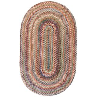 Capel American Traditions Braided Wool Oval Rugs, Blue