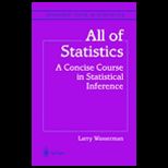 All of Statistics  Concise Course in Statistical Inference