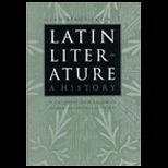 Latin Literature  A History