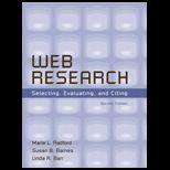 Web Research  Selecting, Evaluating, and Citing