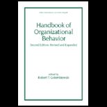 Handbook of Organizational Behavior