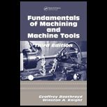 Fundamentals of Machining and Machine Tools