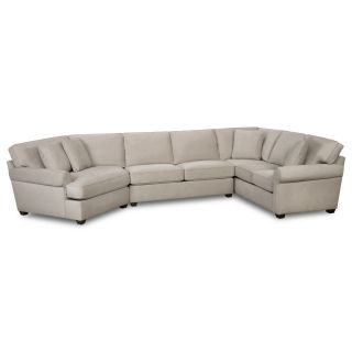 Possibilities Roll Arm 3 pc. Right Arm Sofa Sectional, Pumice