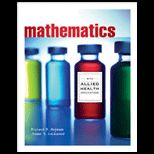 Mathematics With Allied Health Application Student Solution Manual