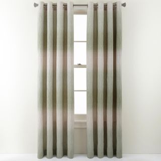 Studio Dakota Grommet Top Curtain Panel, Gray/Tan