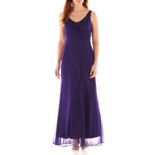 Jump Apparel Blue Sage Sleeveless Surplice Maxi Dress, Purple