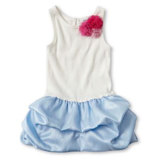 LITTLE MAVEN by Tori Spelling Tank Dress   Girls 12m 5y, White, White, Girls