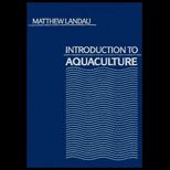 Introduction to Aquaculture