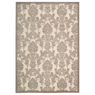 Nourison Chalet High Low Carved Rectangular Rugs, Ivory