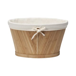 Creative Bath Eco Style Small Oval Storage Basket, Bamboo