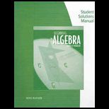 Beginning Algebra  Text/ Workbook  Stud. Solution Man