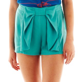L AMOUR BY NANETTE LEPORE LAmour Nanette Lepore Bow Shorts, Baltic Turquoise,