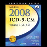 Saunders 2008 ICD 9 CM  Volume 1 and 2 and 3  Package