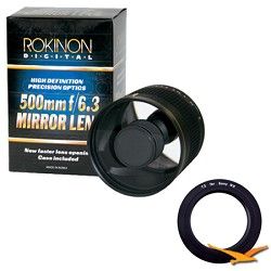 Rokinon 500mm F6.3 Mirror Lens for Sony E Mount (NEX) (Black Body)   ED500M B