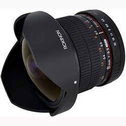 Rokinon 8mm f/3.5 HD Fisheye Lens with Removeable Hood for Canon DSLR (HD8M C)