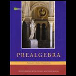 Prealgebra With Student Solution Manual (Custom)