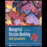 Managerial Decision Modeling With Spreadsheets   With CD