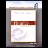 Finance  Applications and Theory (Custom)