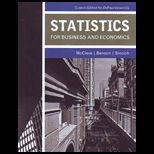 Statistics for Business and Economics (Custom)