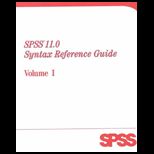 SPSS 11.0 Syntax Reference Guide, Volume I and II