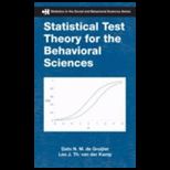 Statistical Test Theory for Behavioral 