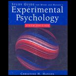 Experimental Psychology   Study Guide