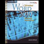 Advanced Microsoft Word 2010  Desktop Publishing   Text