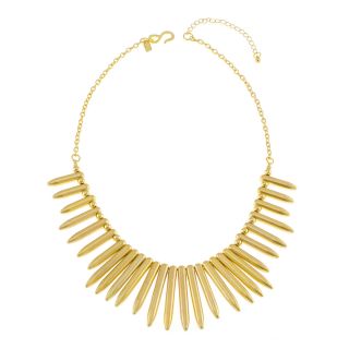 KJL by KENNETH JAY LANE 22K Gold Plated Spike Necklace, Womens