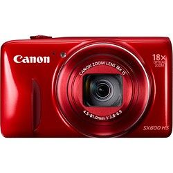 Canon PowerShot SX600 HS 16.1MP 18x Zoom 3 inch LCD   Red