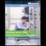 70 640  Windows Services 08 Active Directoty Configuration   With CD and 2 Dvds   Package