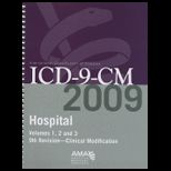 AMA Hospital ICD 9 CM 2009, Volumes 1, 2 and 3 Full Size Edition