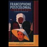 Francophone Postcolonial Studies