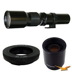 Rokinon 500P   500mm f/8.0 Telephoto Lens for Canon EOS Plus 2x Multiplier