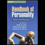 Handbook of Personality Theory and Research